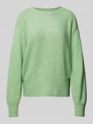 Gebreide pullover met ronde hals, model 'IRMA'