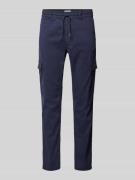 Slim fit cargobroek met tunnelkoord, model 'Gymdigo'