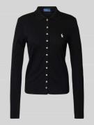 Slim fit poloshirt met labelstitching