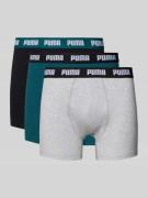 Boxershort met labeldetail in een set van 3 stuks