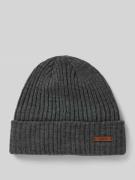 Beanie met labeldetail, model 'WILBERT'