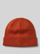 Beanie met labeldetail, model 'WILLES'