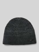 Beanie met labeldetail, model 'NOAR'