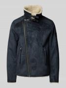 Sherpa jacket met labelpatch