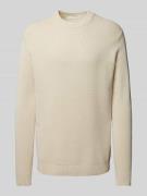 Gebreide pullover met ronde hals, model 'DANE'