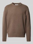 Gebreide pullover met ronde hals, model 'CODY'