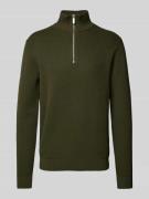 Gebreide pullover met ribboorden, model 'DANE'