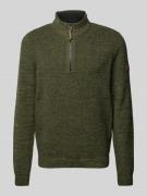 Gebreide pullover met ribboorden