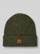 Beanie met logobadge