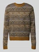 Gebreide pullover met ribboorden, model 'Klaes'