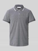 Slim fit poloshirt met logostitching, model 'TRISTAN'