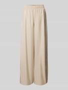 Wide leg stoffen broek met elastische band, model 'CEILING'