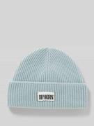 Beanie met labelpatch, model 'NEREA'