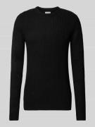 Gebreide pullover met ronde hals, model 'LEWIS'