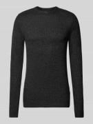 Gebreide pullover met ronde hals, model 'LEWIS'