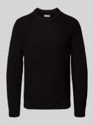 Gebreide pullover met ronde hals, model 'LIAM'