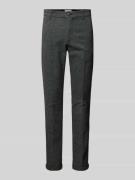 Slim fit chino met persplooien, model 'MARCO'