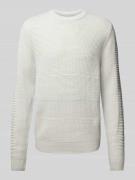 Gebreide pullover met structuurmotief, model 'HUGO'