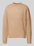 Gebreide pullover met ronde hals, model 'OLLIE'