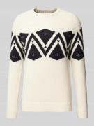 Gebreide pullover met ronde hals, model 'Tito'