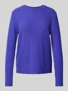 Gebreide pullover met ribboorden