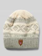 Beanie met labeldetail