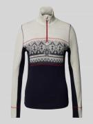 Gebreide pullover met binnenstebuitennaden, model 'MORITZ'