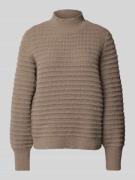 Gebreide pullover met opstaande kraag, model 'TERRA'