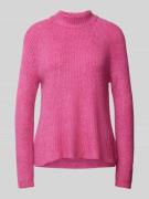 Gebreide pullover met ronde hals, model 'JADE'