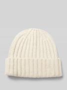 Beanie met brede omslag