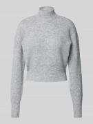 Gebreide pullover met opstaande kraag, model 'NELLA'