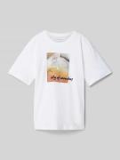 Relaxed fit T-shirt met motiefprint, model 'CITY SCENE'