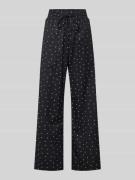 Baggy fit stoffen broek met elastische band, model 'STORMIE'