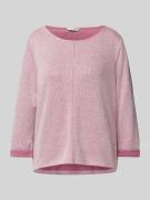 Regular fit gebreide pullover met 3/4-mouwen