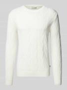 Gebreide pullover met ronde hals