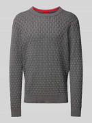 Gebreide pullover met structuurmotief, model 'Stubon'