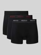 Boxershort met band met label in een set van 3 stuks