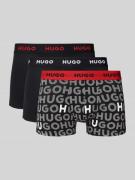 Boxershort met band met label in een set van 3 stuks