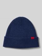 Beanie van scheerwol met labelpatch, model 'Xola'