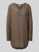 Blouseshirt van viscose met V-hals, model 'Amber'