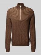 Gebreide pullover met opstaande kraag, model 'FAABES'