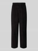 Wide leg corduroy broek met elastische band