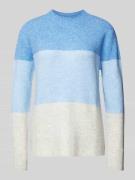 Regular fit gebreide pullover met colour blocking