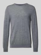 Regular fit gebreide pullover van zuivere scheerwol