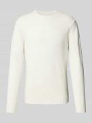 Gebreide pullover met ronde hals, model 'ZAC'