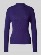 Gebreide pullover met boothals