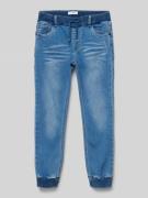 Baggy fit jeans met elastische boorden, model 'BEN'