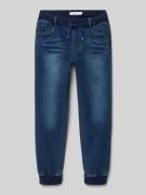 Baggy fit jeans met elastische boorden, model 'BEN'