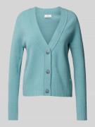 Regular fit cardigan van wol met V-hals