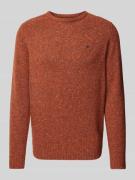 Gebreide pullover van wolmix met ronde hals